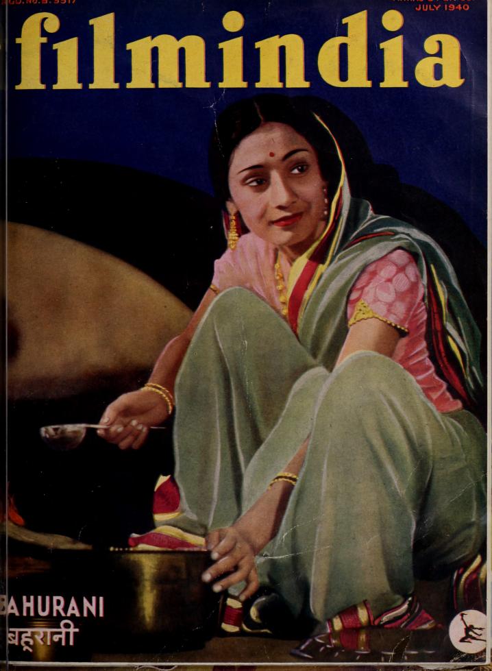 FILMINDIA magazine side cover July 1940