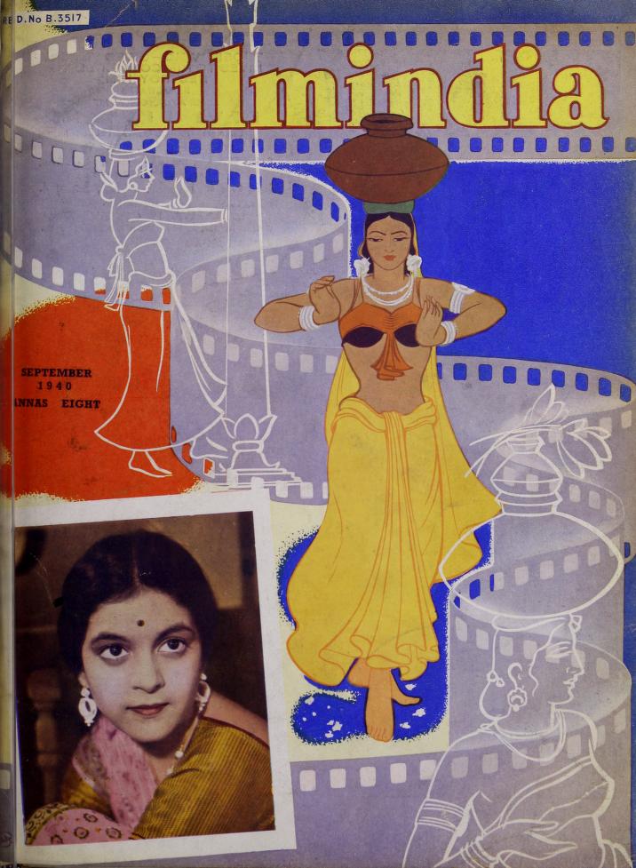 FILMINDIA magazine side cover September 1940