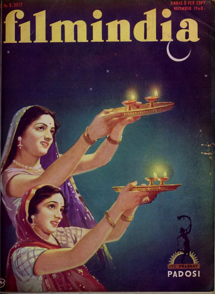 FILMINDIA magazine side cover November 1940