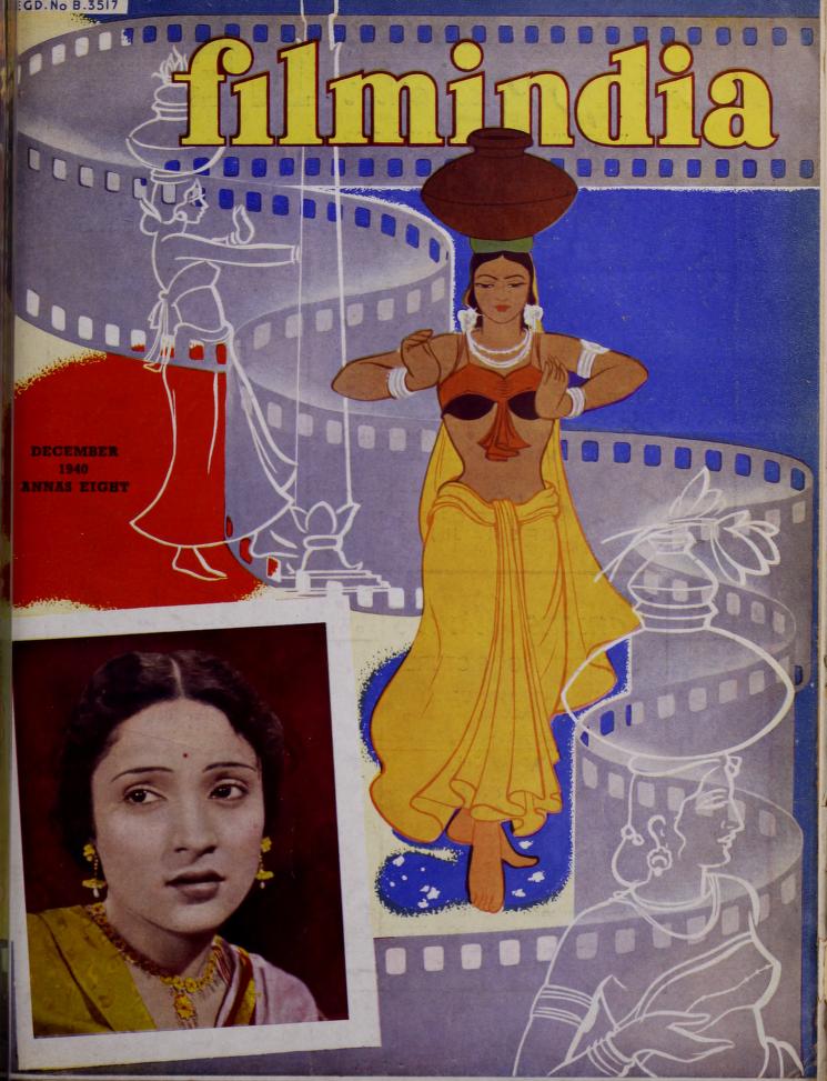 FILMINDIA magazine side cover December 1940