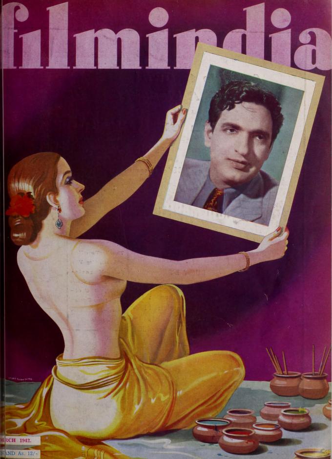 FILMINDIA magazine side cover March 1942
