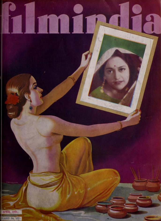 FILMINDIA magazine side cover April 1942