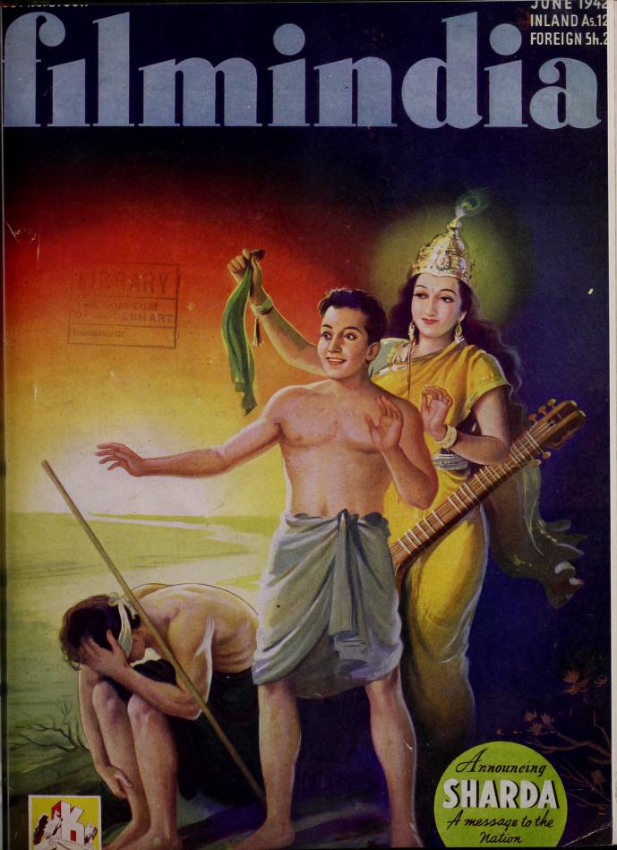 FILMINDIA magazine side cover June 1942