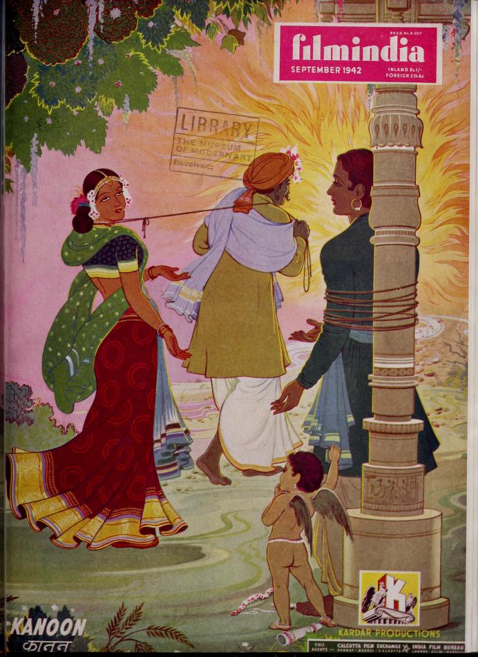 FILMINDIA magazine side cover September 1942