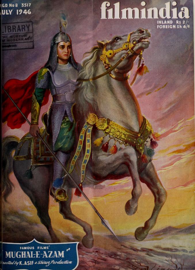 FILMINDIA magazine side cover July 1946