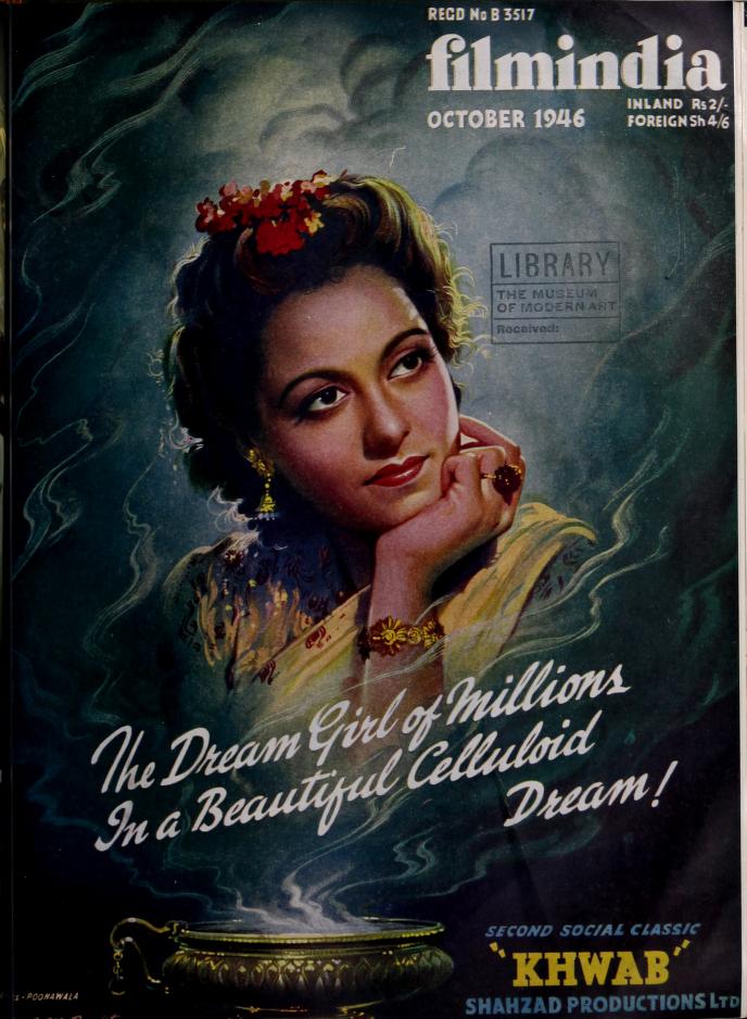 FILMINDIA magazine side cover October 1946