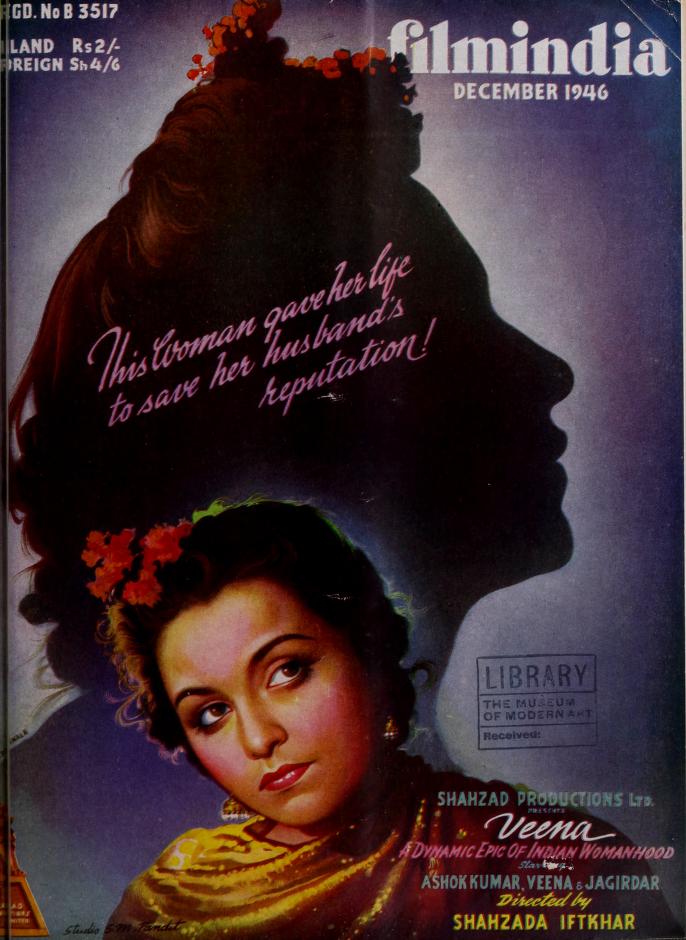 FILMINDIA magazine side cover December 1946