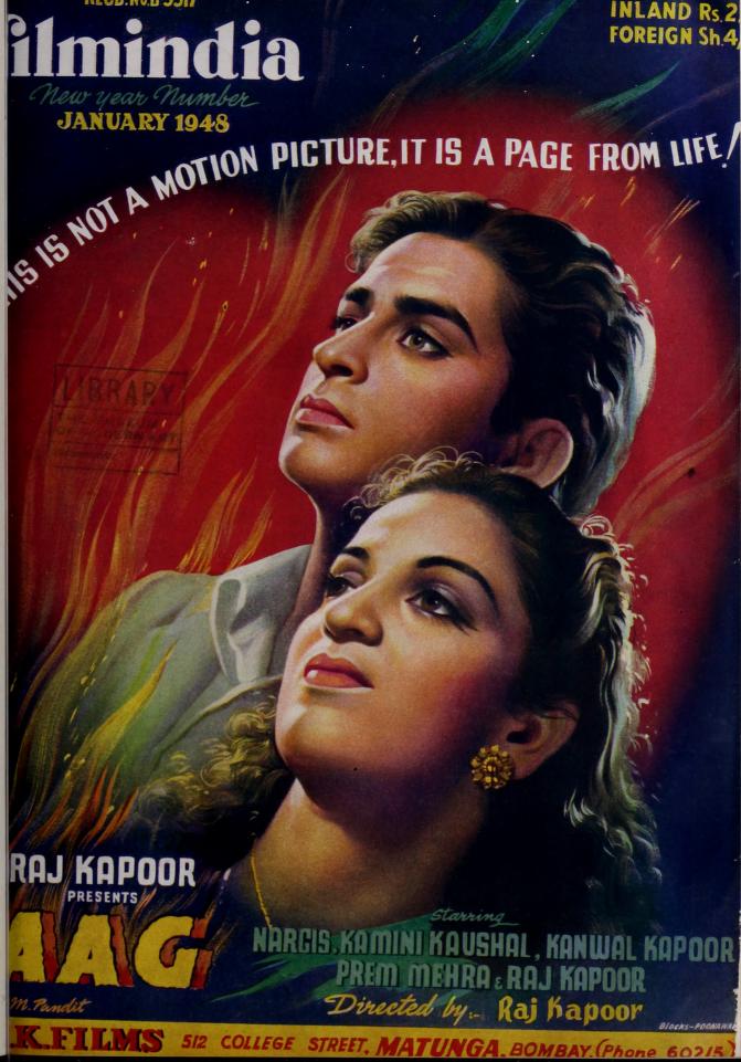 FILMINDIA magazine side cover January 1948