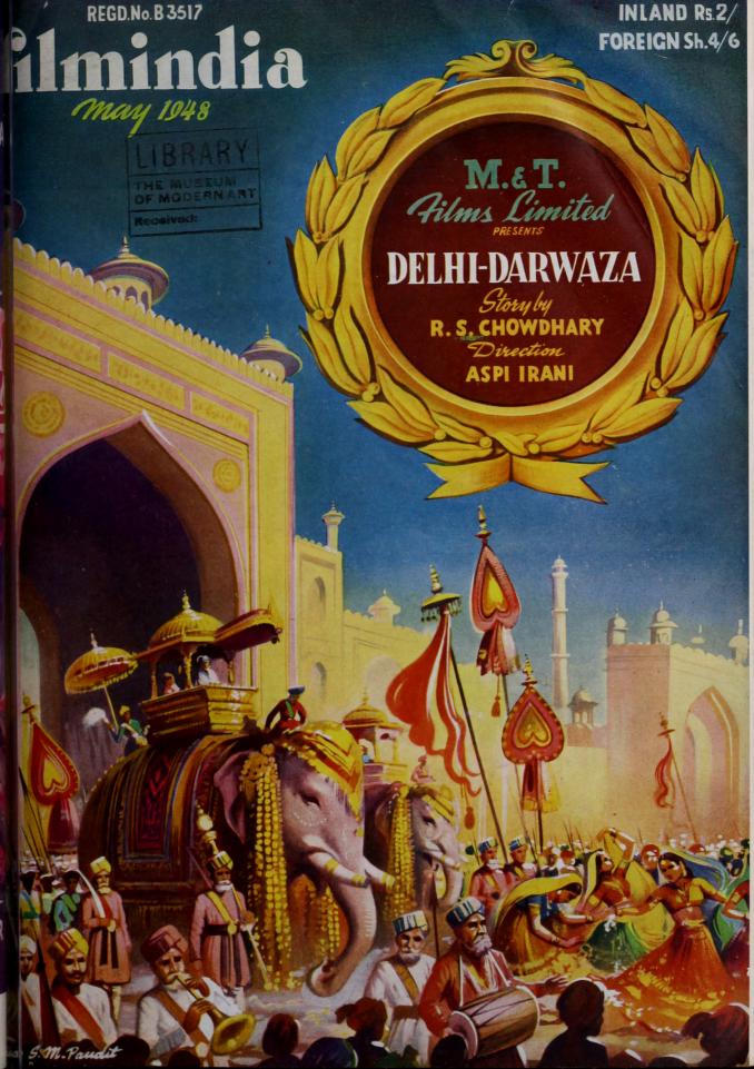 FILMINDIA magazine side cover May 1948