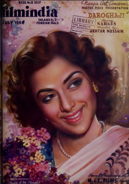 FILMINDIA magazine side cover July 1948