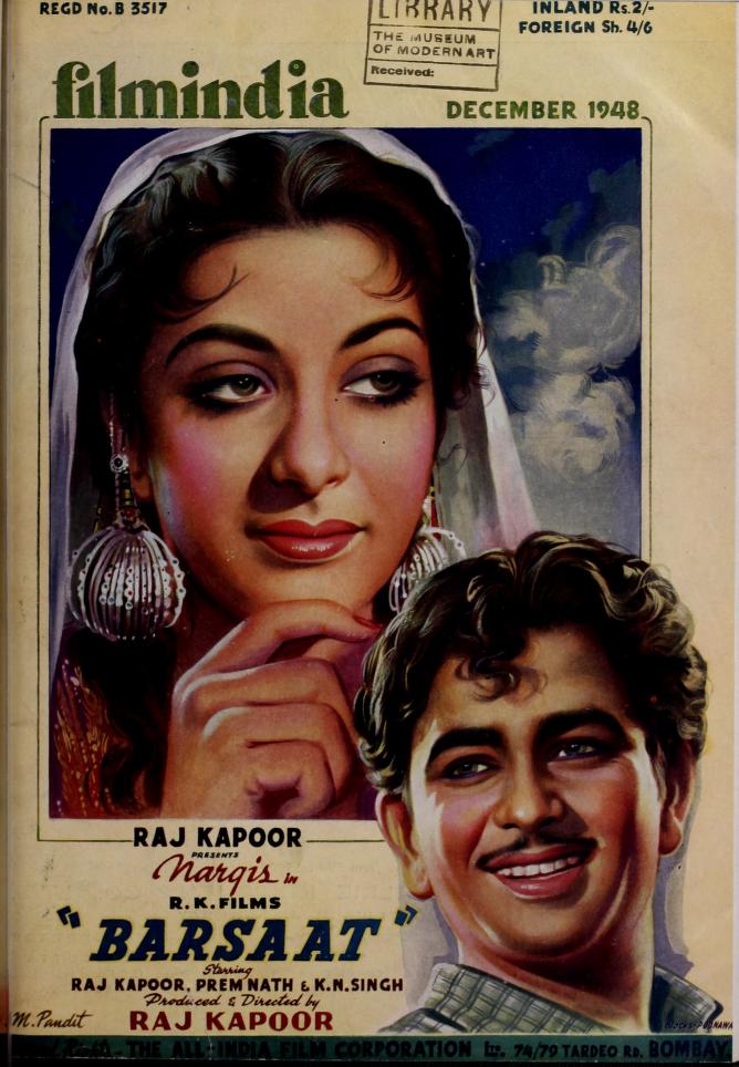 FILMINDIA magazine side cover December 1948