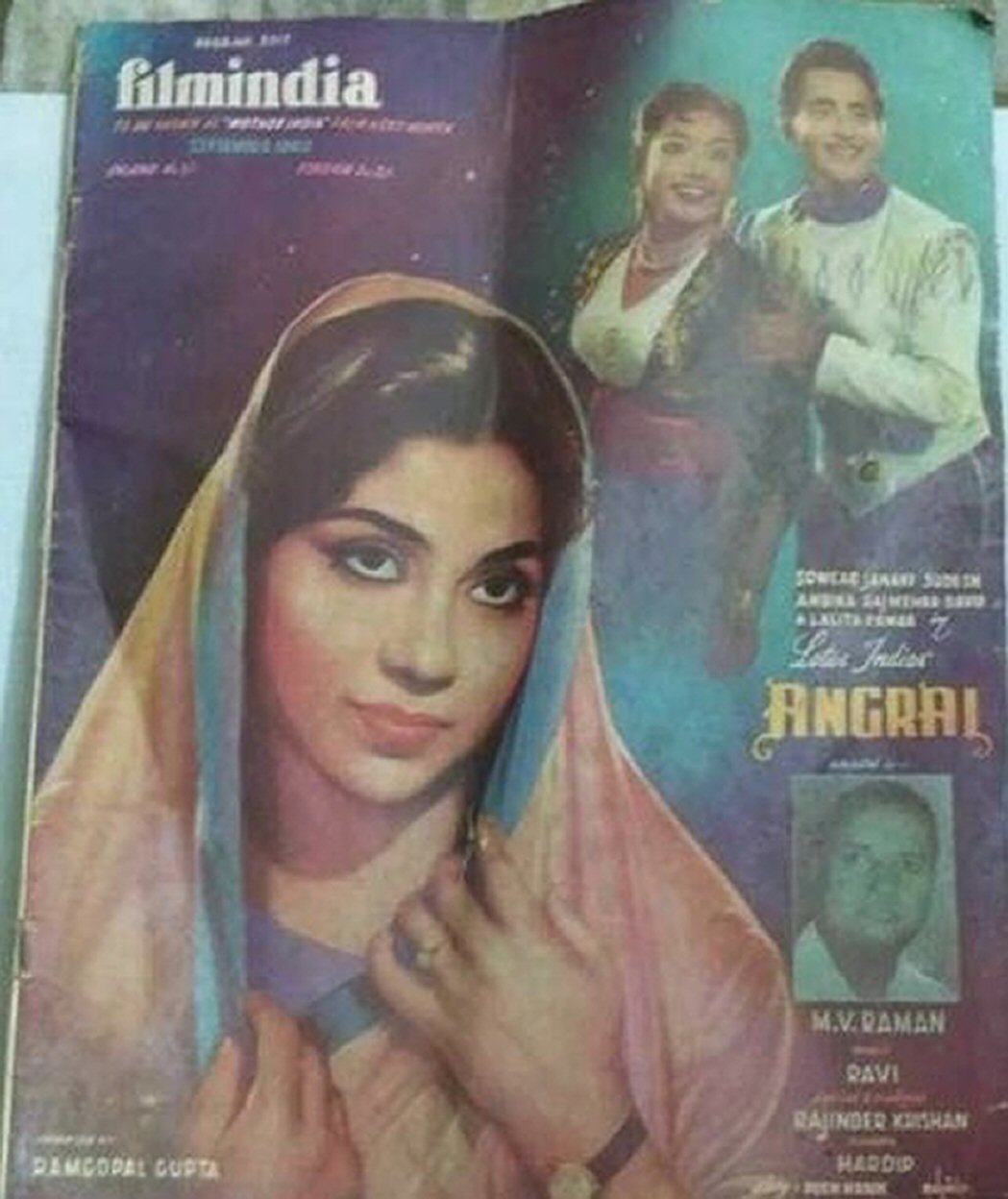 FILMINDIA magazine side cover  September 1960