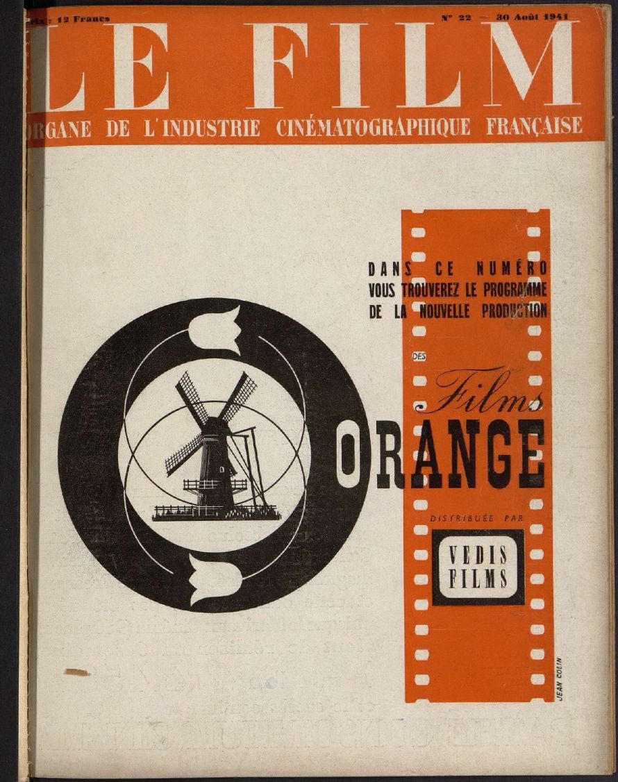 FILM | LE (40s) magazine side cover Issue 22 30 August 1941