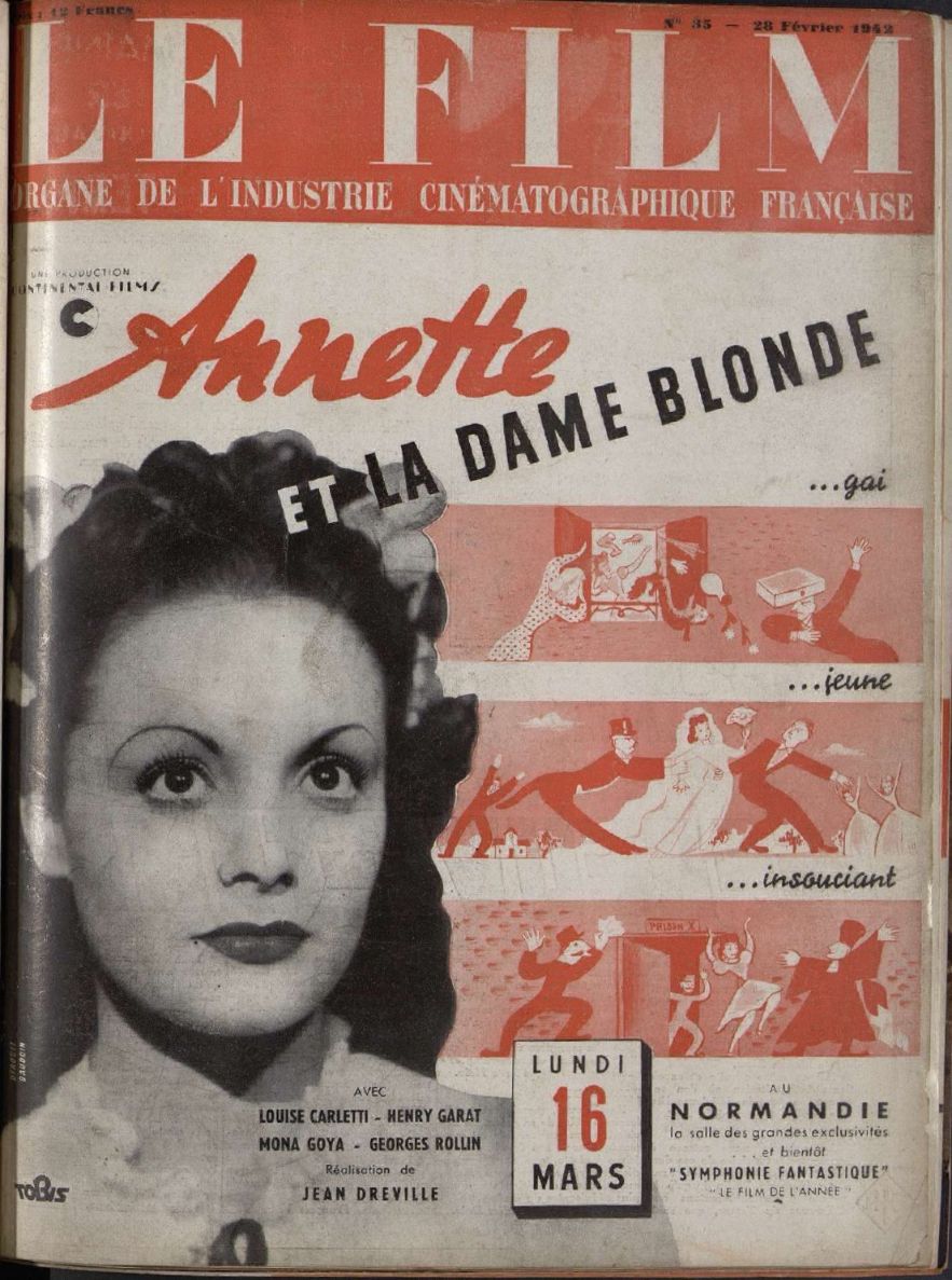 FILM | LE (40s) magazine side cover Issue 35 28 February 1942