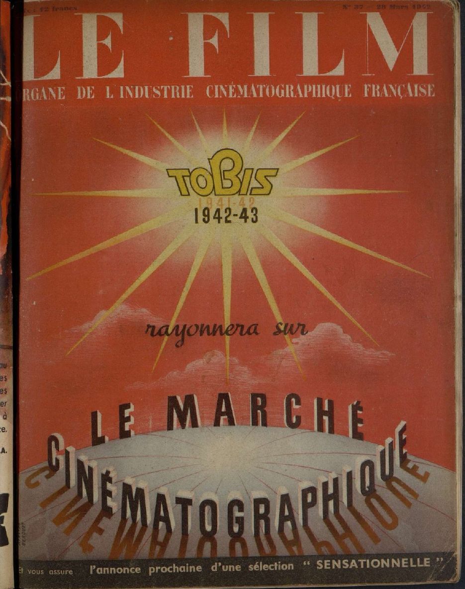 FILM | LE (40s) magazine side cover Issue 37 28 March 1942