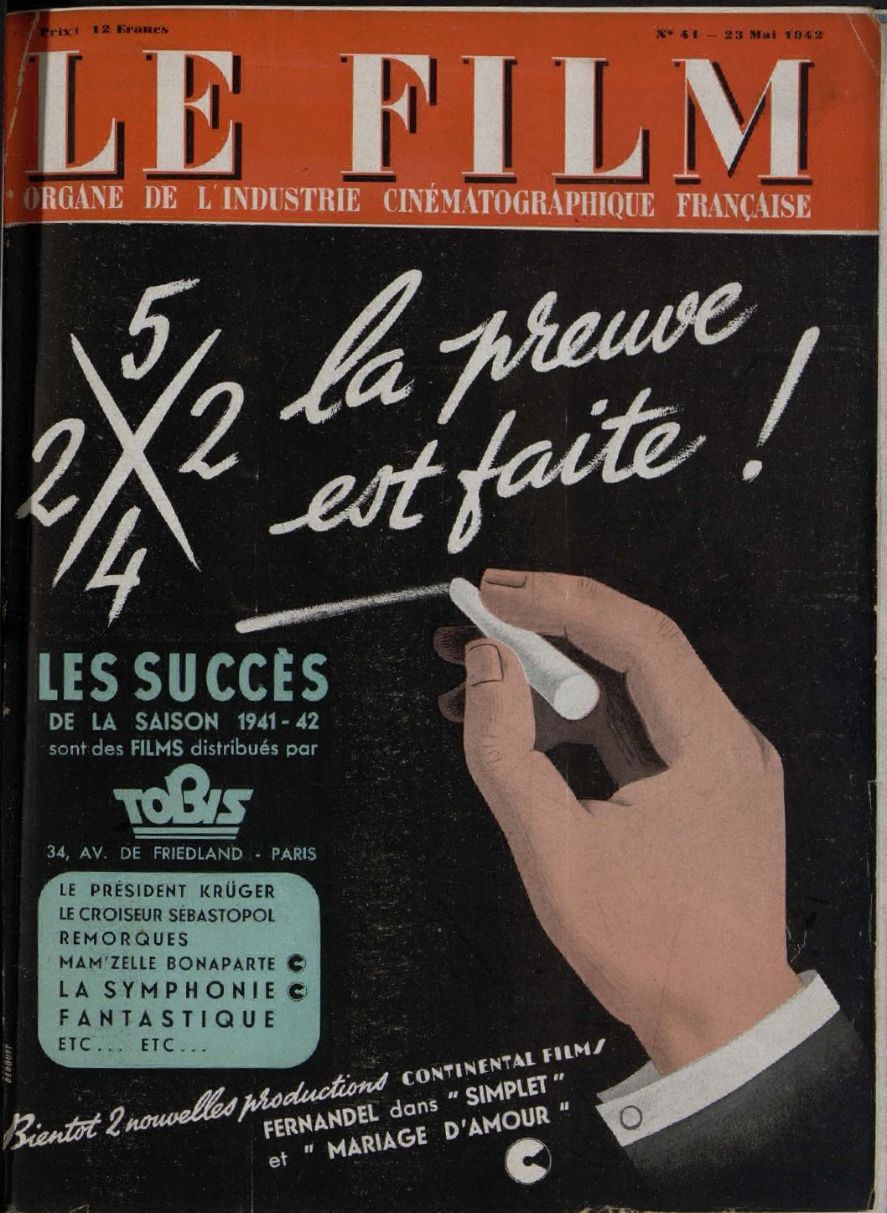 FILM | LE (40s) magazine side cover Issue 41 23 May 1942