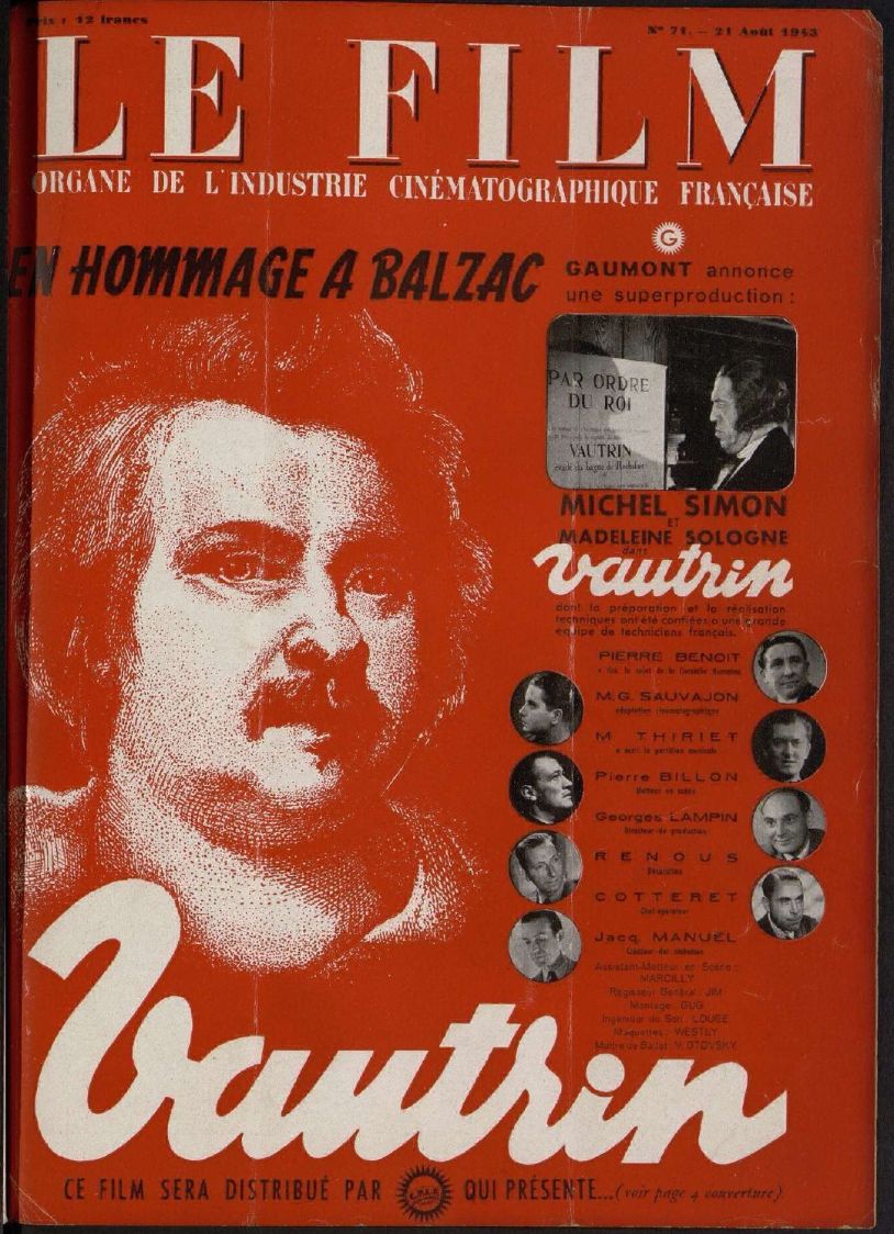 FILM | LE (40s) magazine side cover Issue 71 21 August 1943