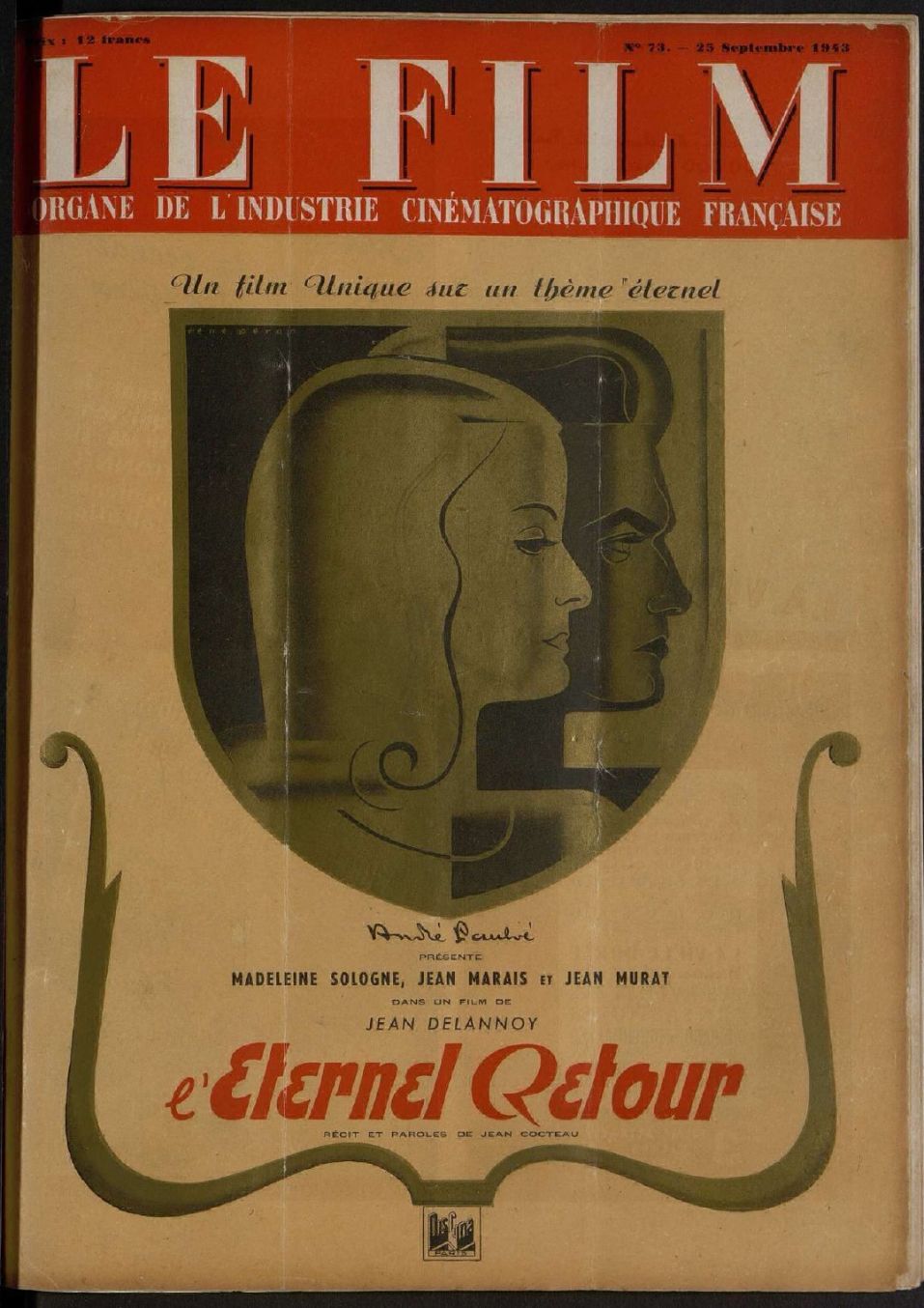 FILM | LE (40s) magazine side cover Issue 73 25 September 1943