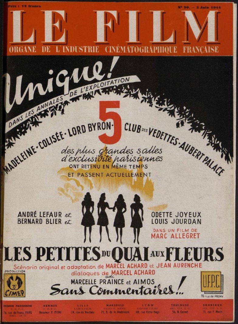 FILM | LE (40s) magazine side cover Issue 90 3 June 1944