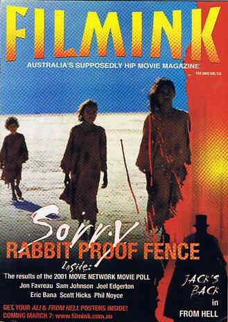 FILMINK magazine side cover February 2002