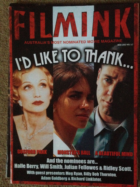FILMINK magazine side cover March 2002