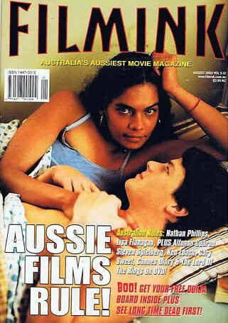 FILMINK magazine side cover August 2002