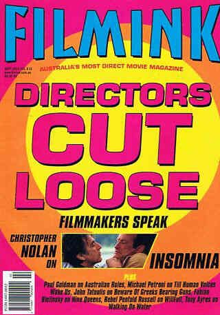 FILMINK magazine side cover  Vol5#13 September 2002