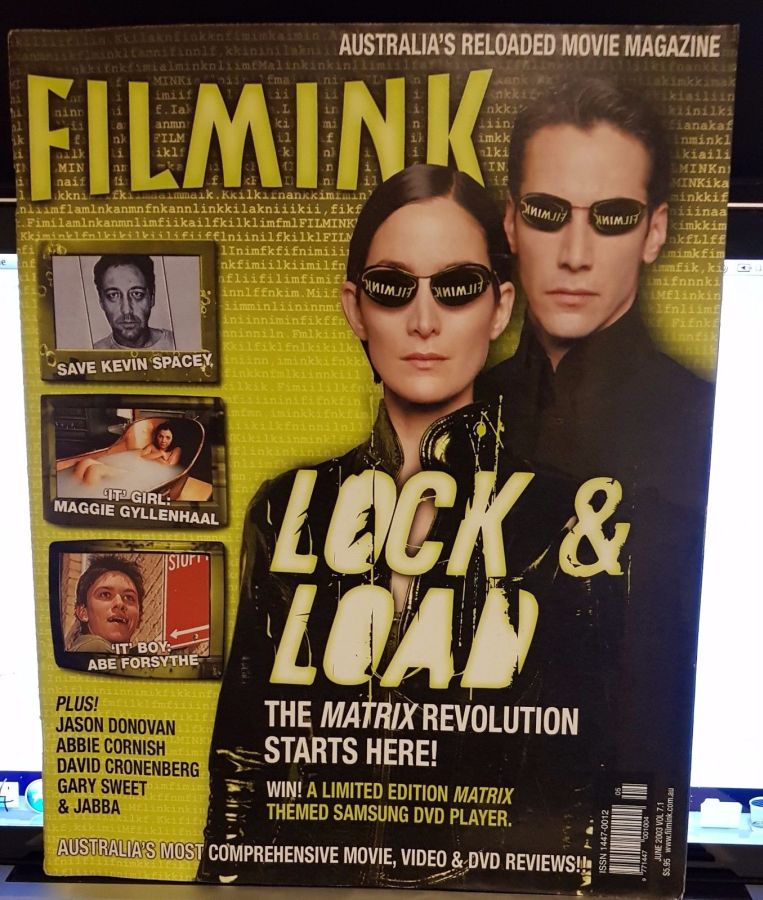 FILMINK magazine side cover June 2003