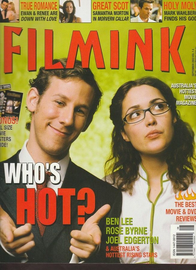 FILMINK magazine side cover September 2003