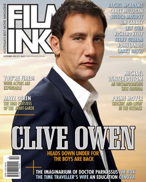 FILMINK magazine side cover November 2009
