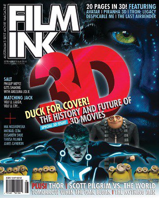 FILMINK magazine side cover September 2010