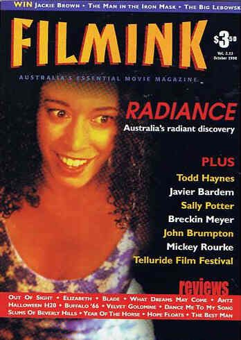 FILMINK magazine side cover  Vol2#13 October 1998