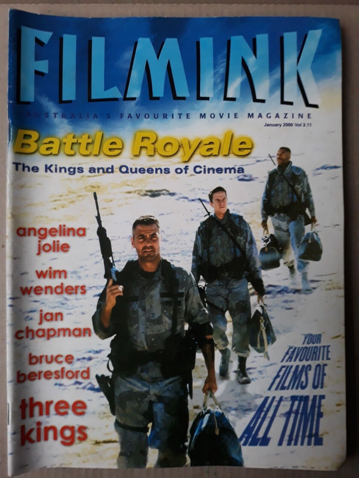 FILMINK magazine side cover  Vol 3 No  11  January 2000