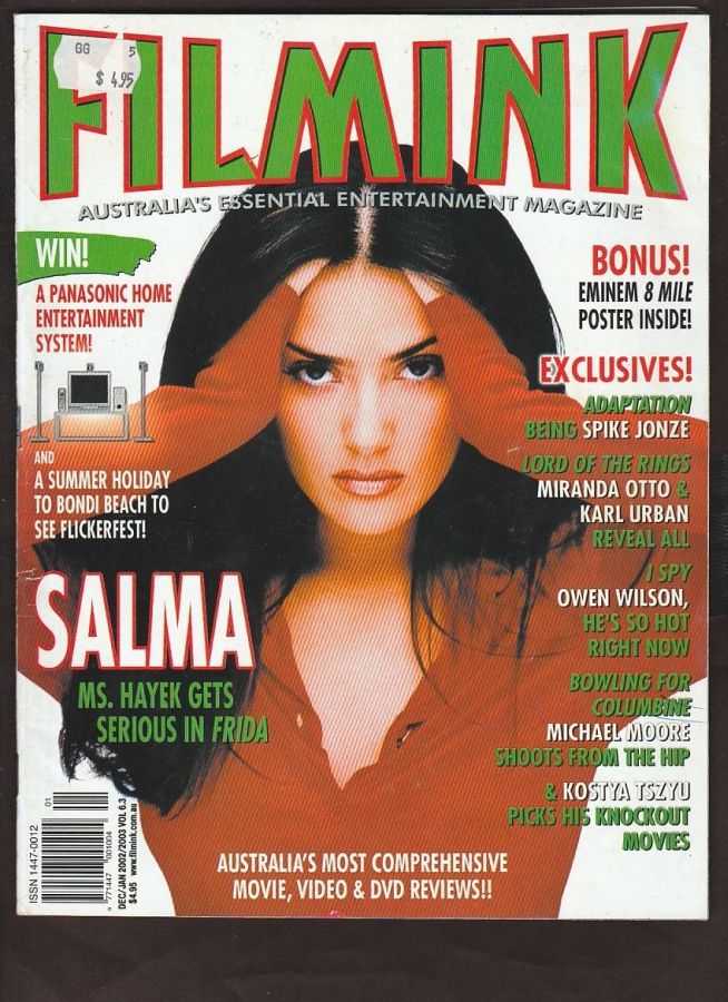 FILMINK magazine side cover  December 2002/ January 2003 