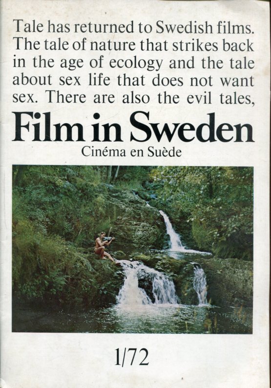 FILM IN SWEDEN magazine side cover Issue 1  1972