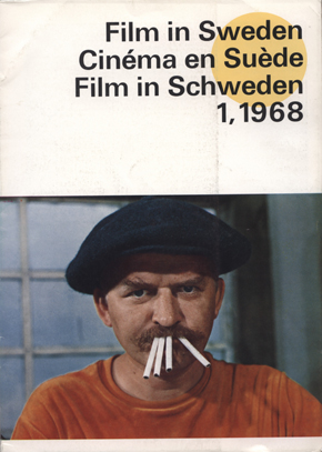 FILM IN SWEDEN magazine side cover Issue 1  1968