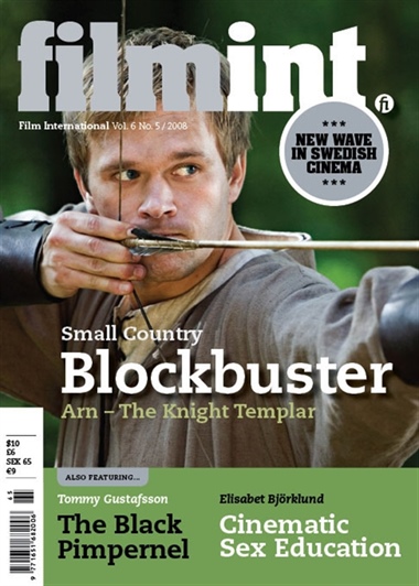 FILM INTERNATIONAL (Sweden) magazine side cover Issue 35 September/October 2008