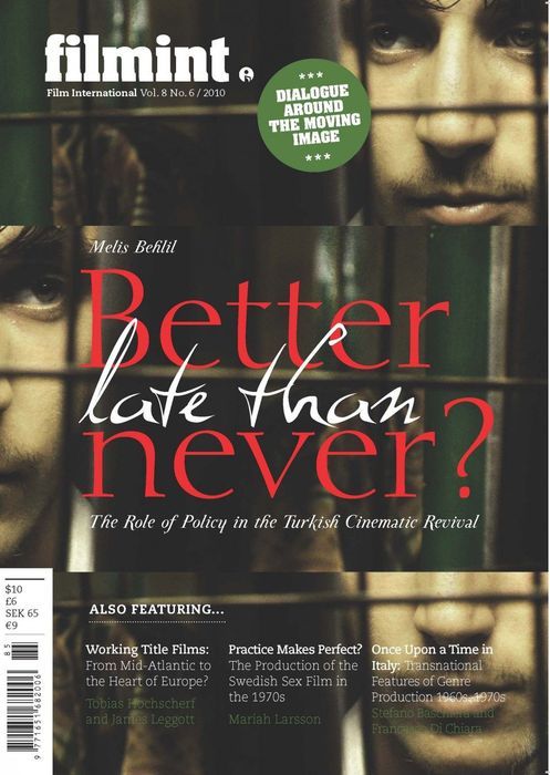 FILM INTERNATIONAL (Sweden) magazine side cover Issue 48 November/December 2010
