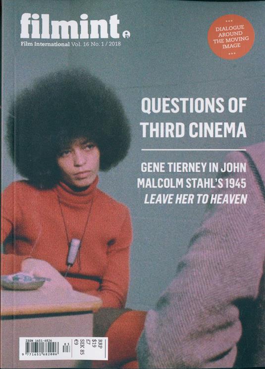 FILM INTERNATIONAL (Sweden) magazine side cover Issue 83  Vol 16 No  1   2018