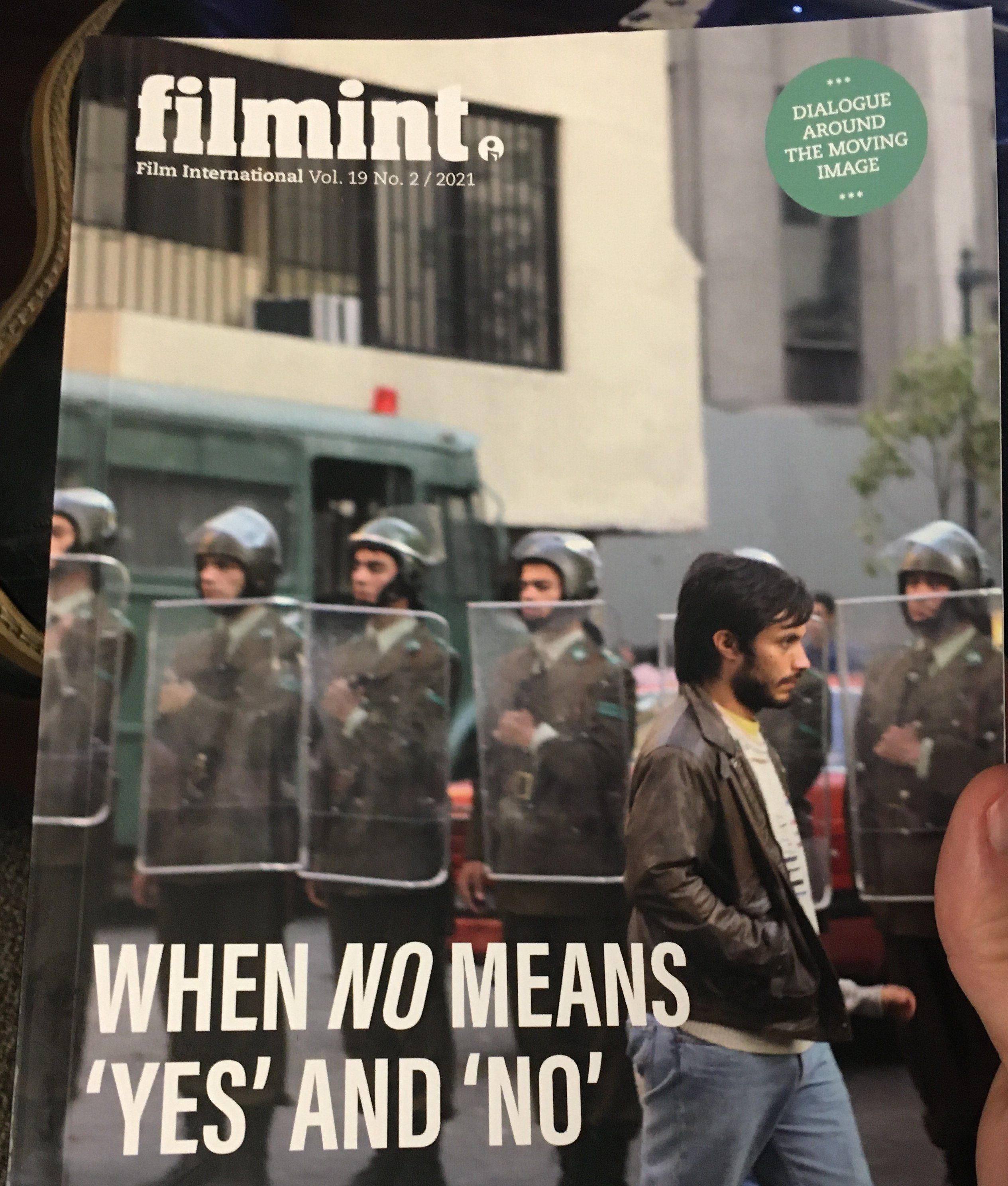 FILM INTERNATIONAL (Sweden) magazine side cover  Vol 19 No  2   2021