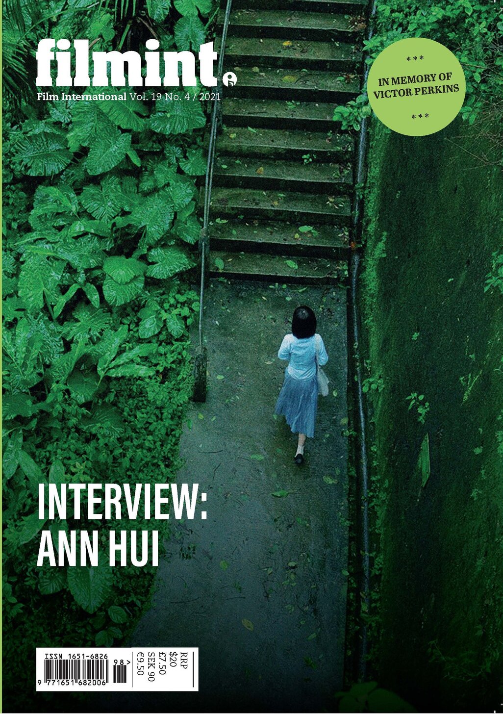 FILM INTERNATIONAL (Sweden) magazine side cover  Vol 19 No  4   2021