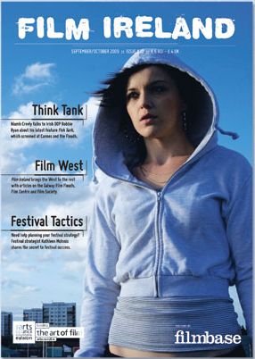 FILM IRELAND magazine side cover Issue 130 September/October 2009