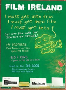 FILM IRELAND magazine side cover Issue 133 June/July/August 2010