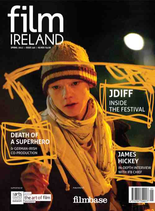 FILM IRELAND magazine side cover Issue 140 March/April/May 2012