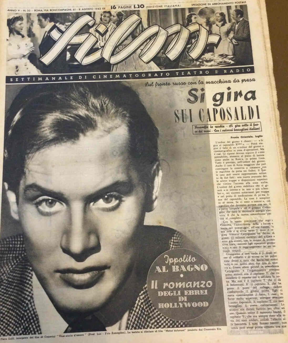 FILM (1938-50) magazine side cover Issue 32 8 August 1942