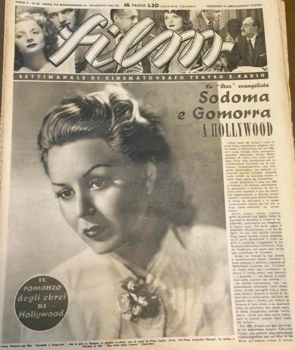 FILM (1938-50) magazine side cover Issue 35 29 August 1942