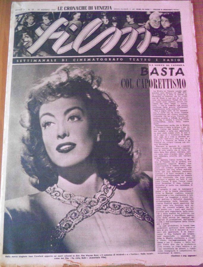 FILM (1938-50) magazine side cover Issue 35 31 August 1947