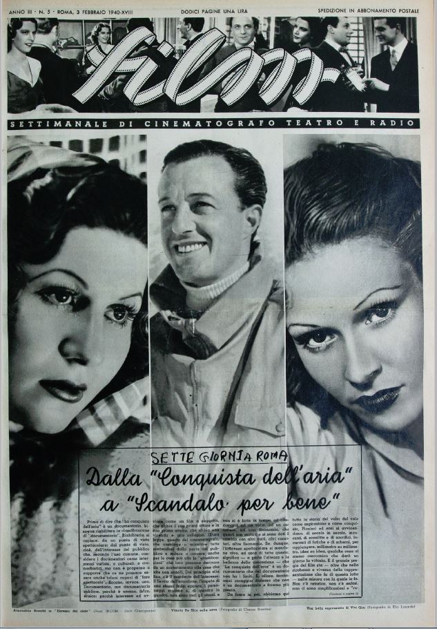 FILM (1938-50) magazine side cover Issue 5 3 February 1940