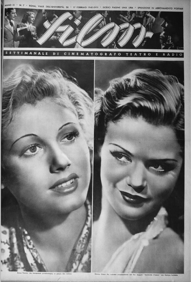 FILM (1938-50) magazine side cover Issue 7 17 February 1940
