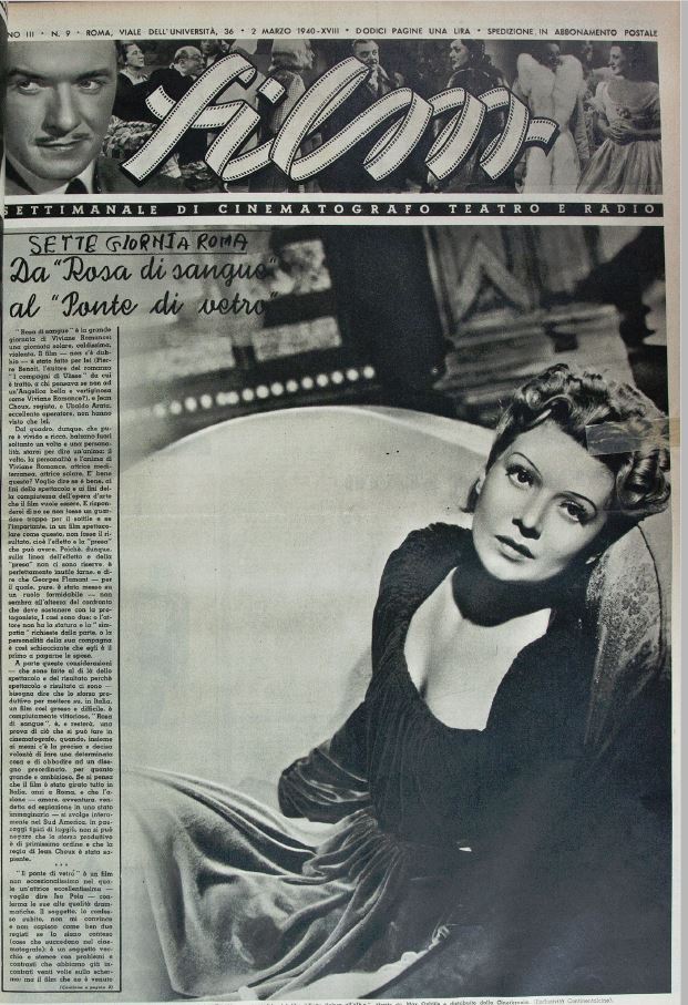 FILM (1938-50) magazine side cover Issue 9 2 March 1940